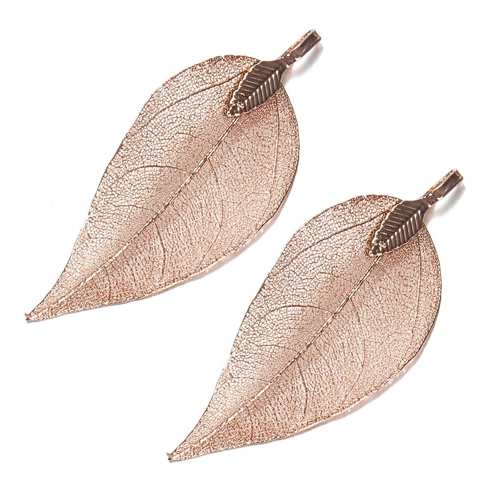 2pcs/1pair Leaf Charms Pendants Ladies Girls Special Leaves Leaf Sweater Pendants Charms for Jewelry Making DIY Craft for Women