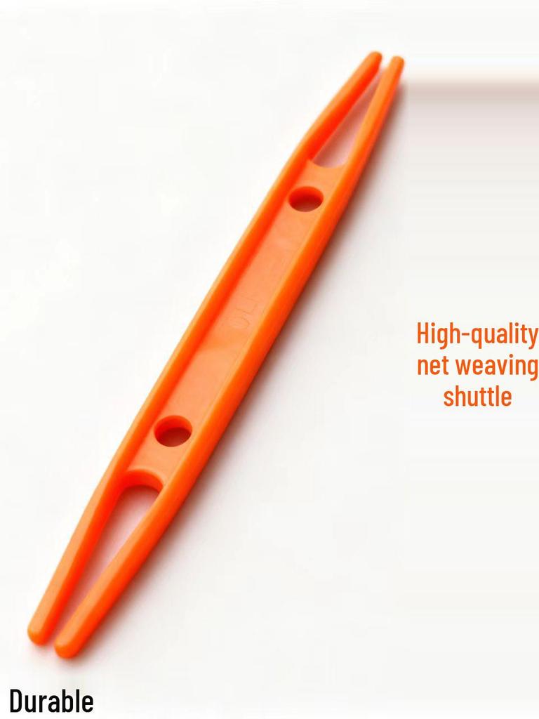 Dual-Sided Plastic Shuttle for Weaving Nets, Repairing Fishing Nets, and Multi-Purpose Line Winding Tool