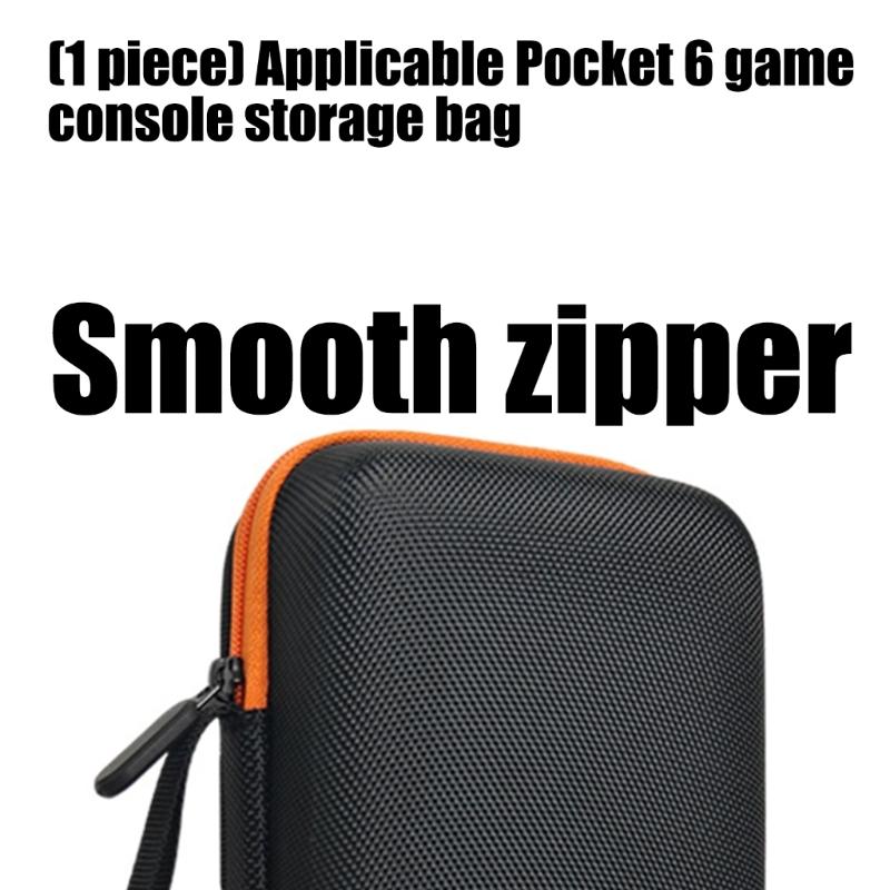 Game Console Bag Scratchproof Storage Box for Retroid Pocket 6 Protector Case with Mesh Pocket Travel Carrying Pouch
