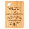 Planche À Découper / Plateau Apéro - PLANETEE - Un Bastien Aussi Génial - Bambou 30x20x1 Cm - Trou 24 Mm - Cadeau Homme