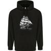 A Classic Sailing Ship Sailor Captain Navy Hoodie