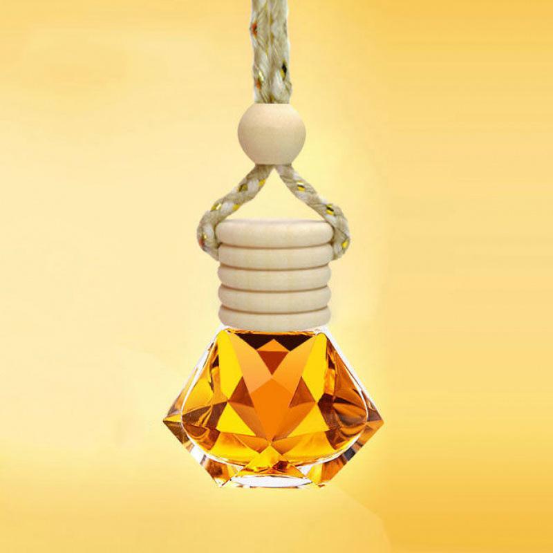 Round Hanging Wooden Bead Car Air Freshener: Long-Lasting High-End Fragrance and Odor Eliminator for Car Interiors