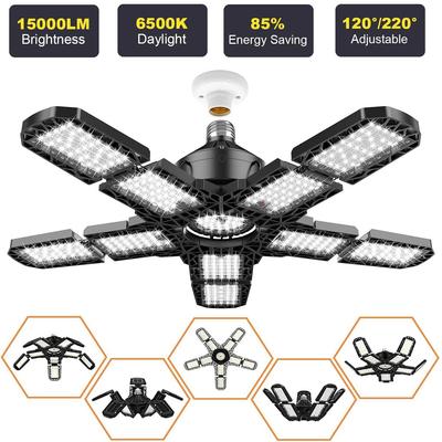 15000LM 150W skládací LED žárovky E27 Garážové světlo Nastavitelné vícepanelové Stropní svítidlo pro prodejnu Pro osvětlení dílenského skladu