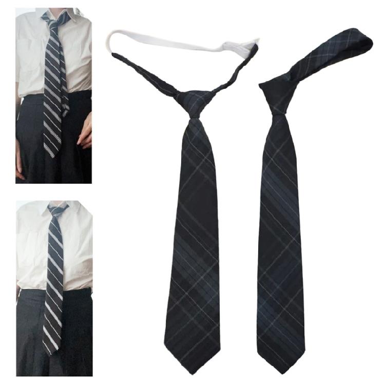Checkered Pre-tied Bow Uniform Bow Tie Girls School Uniform Ties