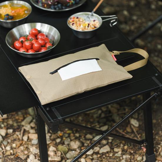 Camping Hanging Tissue Storage Bag with Handle Heavy Duty Oxford Cloth Waterproof Car BBQ Picnic Outdoor Napkin Holder Dispenser Pouch