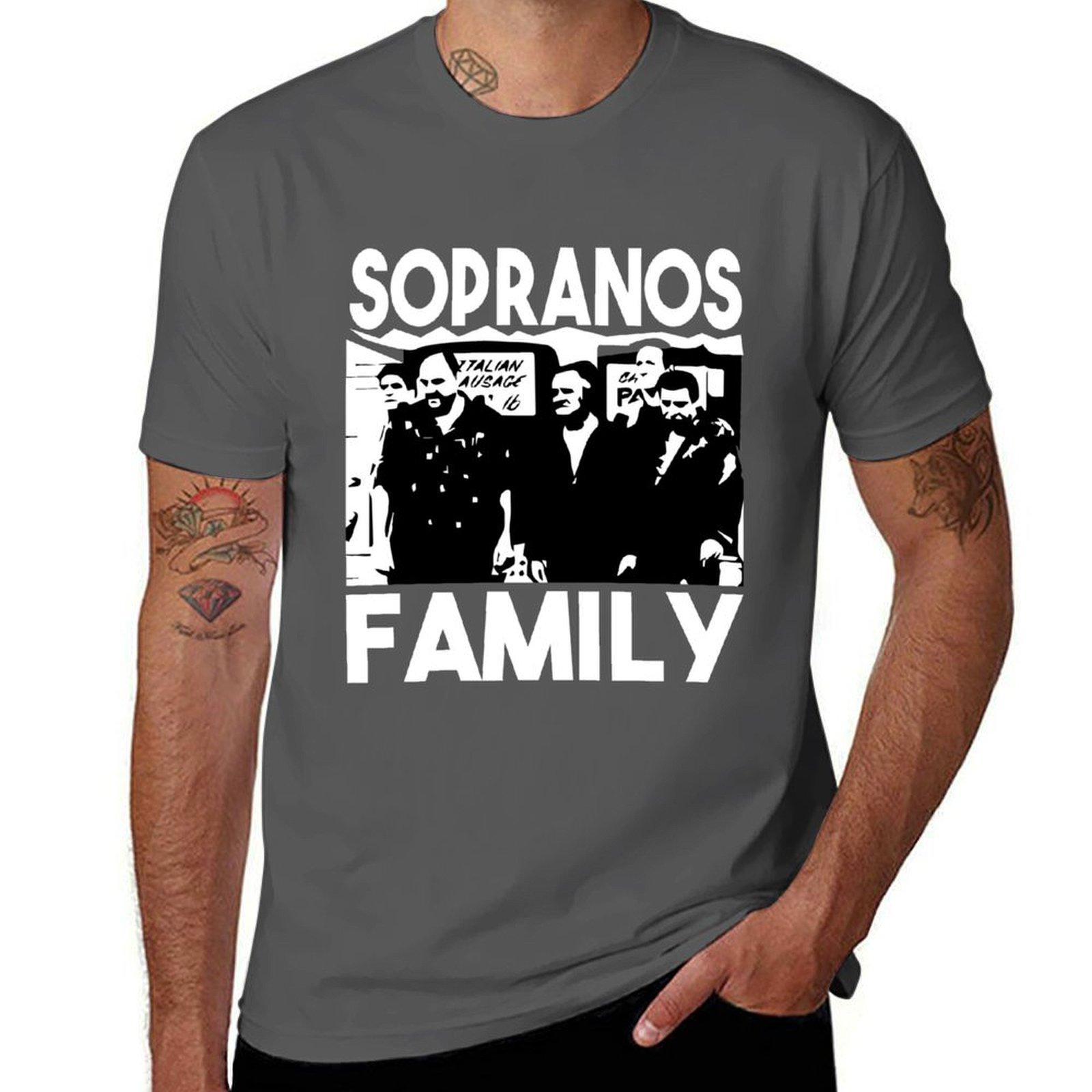 

The Sopranos Family T-Shirt mens graphic t shirts t shirt man luxury man t shirt graphic T-Shirt 4XL
