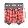 Charm Hand Stitched Oven Cover Curtain With Hide Feature For Farmhouse Kitchens