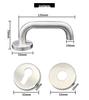 304 Stainless Steel Indoor Fire Door Handle - Double Leaf European Lock Accessory