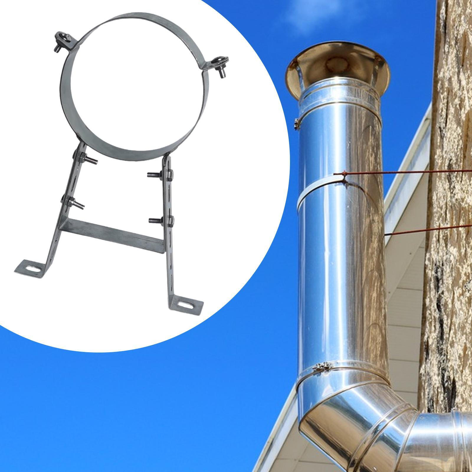 

B Держатель кронштейна вентиляционной трубы, настенный хомут для дымохода для использования в помещении