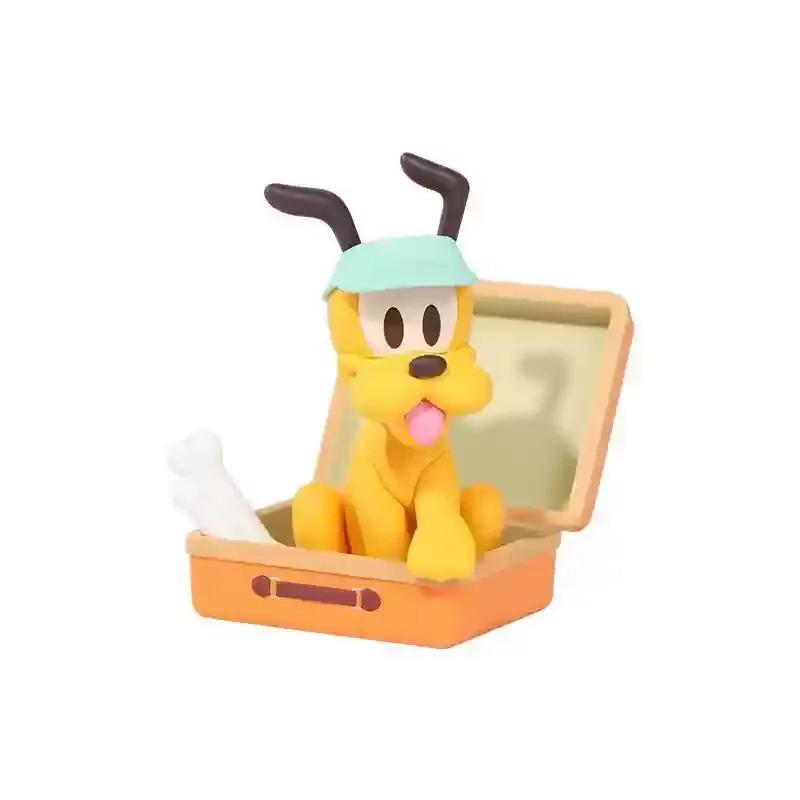 

MINISO Микки Минни Дональд Дак Серия Дорожный багаж Мистери Бокс ПВХ Модель Украшение Креативная игрушка Ручная работа Подарки на день рождения ребенка BOX