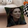 CCatelyn StarkElegant Velvet Cushion Cover Throw Pillow Cover Hidden Button Durable Polyester Chair Cushion
