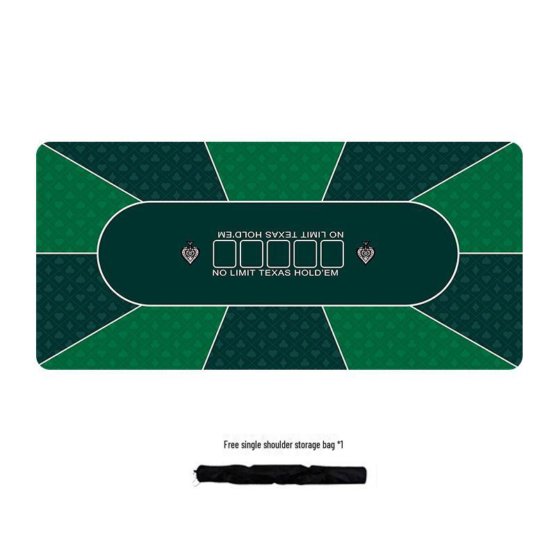 Texas Hold'em Silent Non-slip Poker Table Mat - Thickened Family Party Card Cloth, TikTok Style, Extra Large