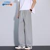 Men's Summer Ice Silk Loose Straight Leg Casual Pants
