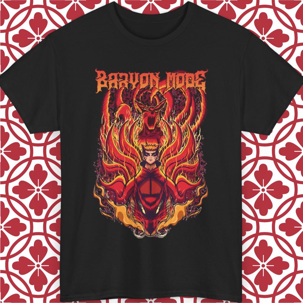 Naruto Baryon Mode Boruto Anime T-Shirt Manga Unisex Gift All Sizes Tee Graphic