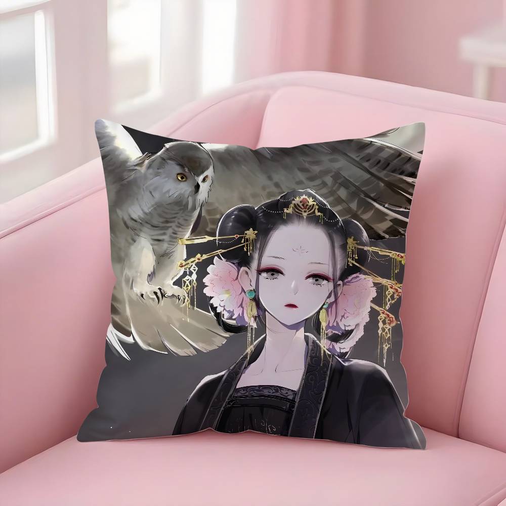 Anime R-Raven The Inner PalaceS Pillow Case S ft Plush Fabric Double Sided Print Decorative Home Living Room Gift Cushion Cover