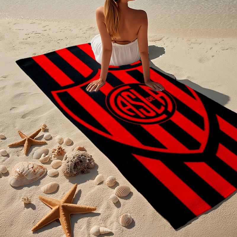 Club Atletico San Lorenzo Microfiber Beach Towel, Lightweight And Quick-Dry, for Summer Travel, Beach Essential, Swimming Pool