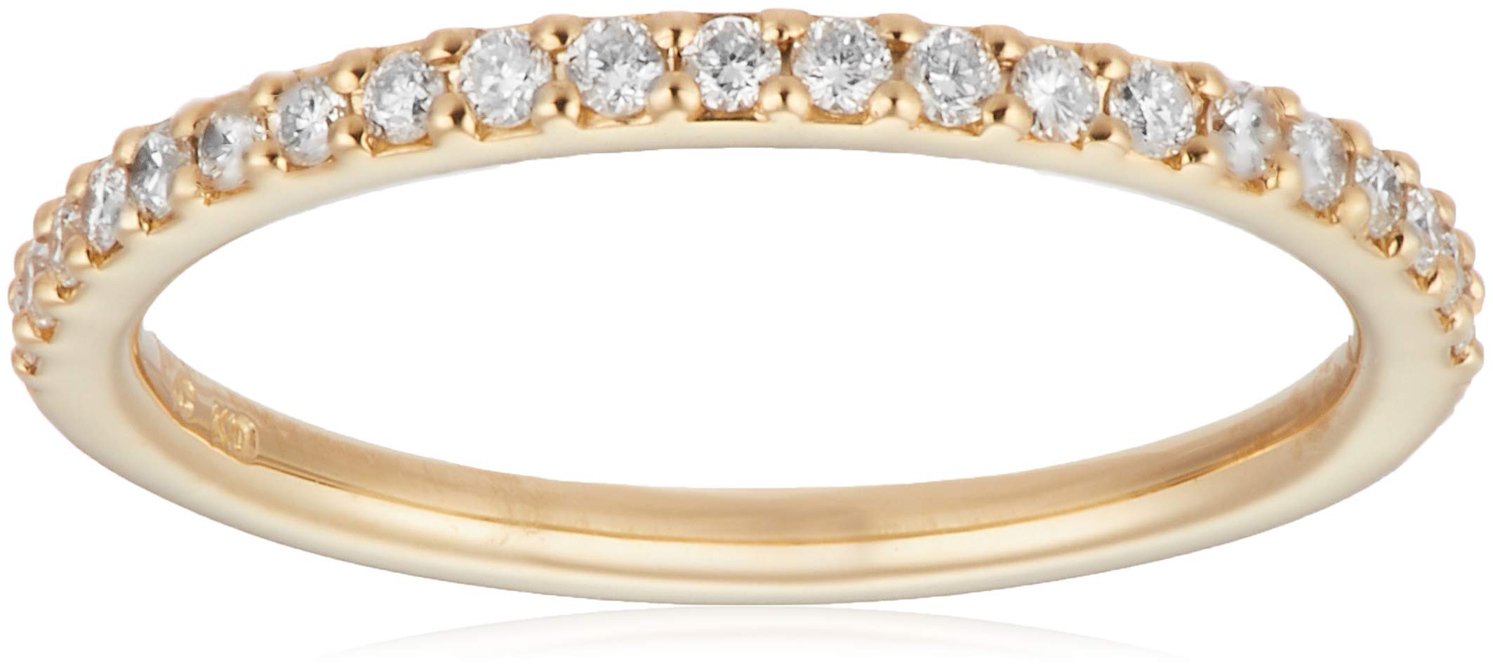 

Diamond Half Eternity Pinky 10K Yellow Gold Japanese Size 110946143002 4℃ Ring, (YG), 3,