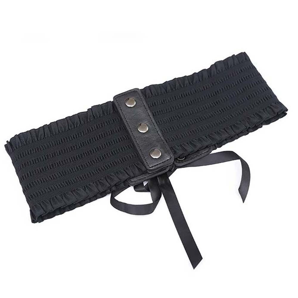 Polyester Wide Corset Waistband Strap Rope Elastic High Wide Belt  Party
