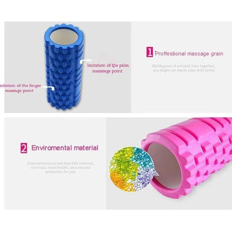 33x14CM Hollow Mace Yoga Column Fitness Foam Roller Muscle Relaxation Massage Roller Mace Roller