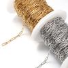 2meters Stainless Steel Cable Curb Chains for DIY Jewelry Making DIY Gold Color Tube Beads Chain Necklace Bracelet Components