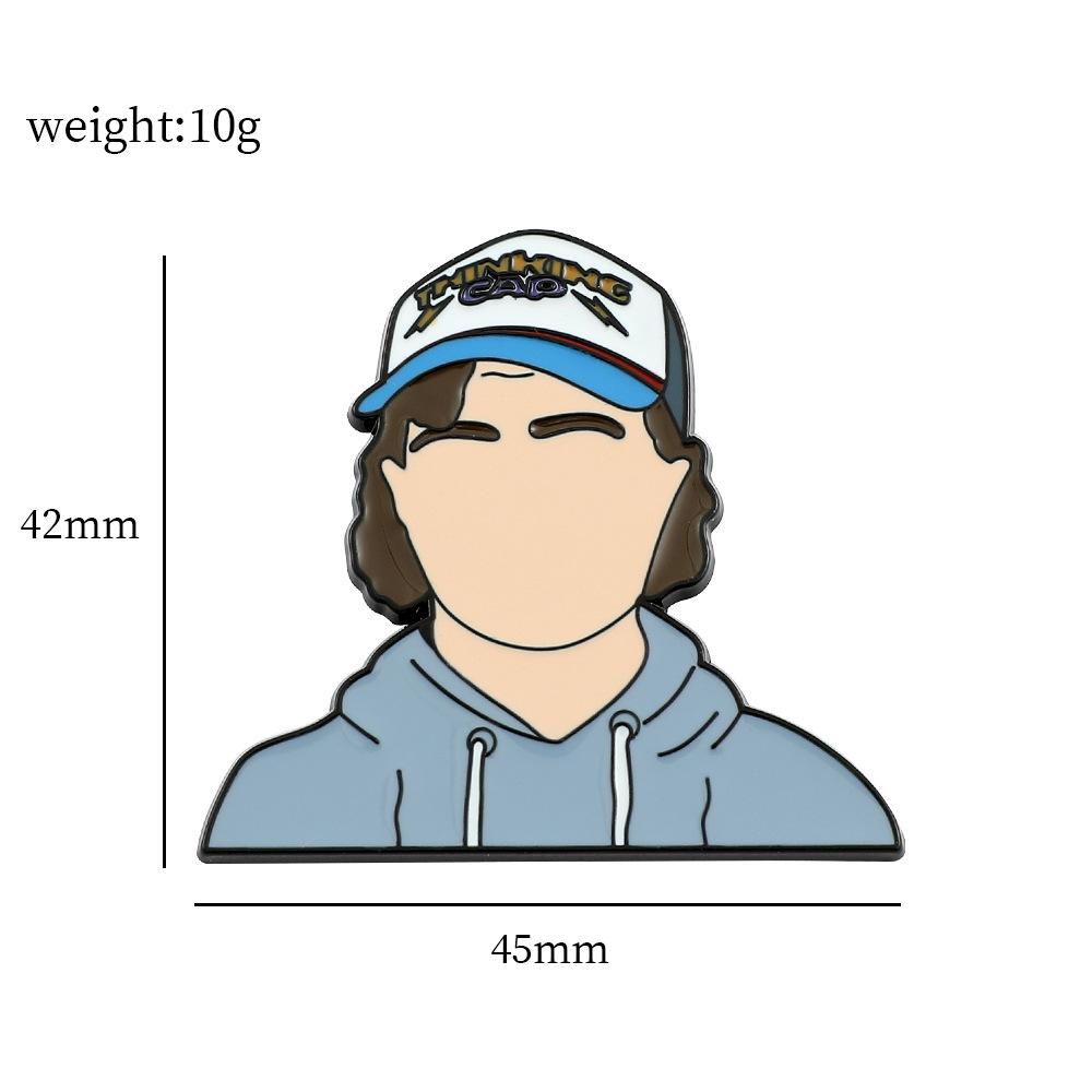 34 Odcinek Metalowa Odznaka Stranger Things Film Przygodowy Fantasy Postacie Filmowe i Telewizyjne Akcesoria Broszka ze Stopu Pin