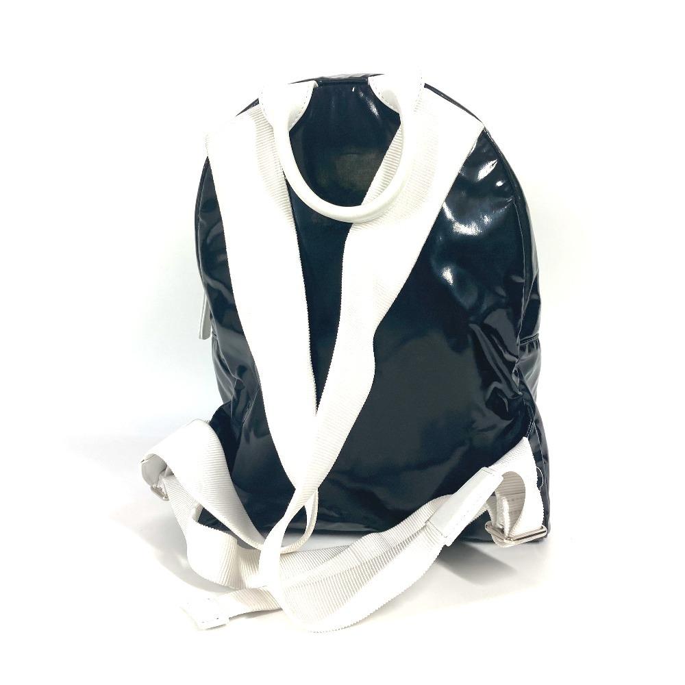 CHANEL LA PAUSA Bag Backpack Bicolor Backpack PVC Black/White