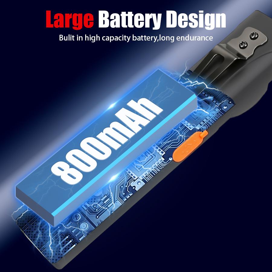 High Lumen LED COB Work Light Built-in 800mAh Battery Rechargeable Pocket Clip Lantern Magnetic Dual Lighttactical Flashlight