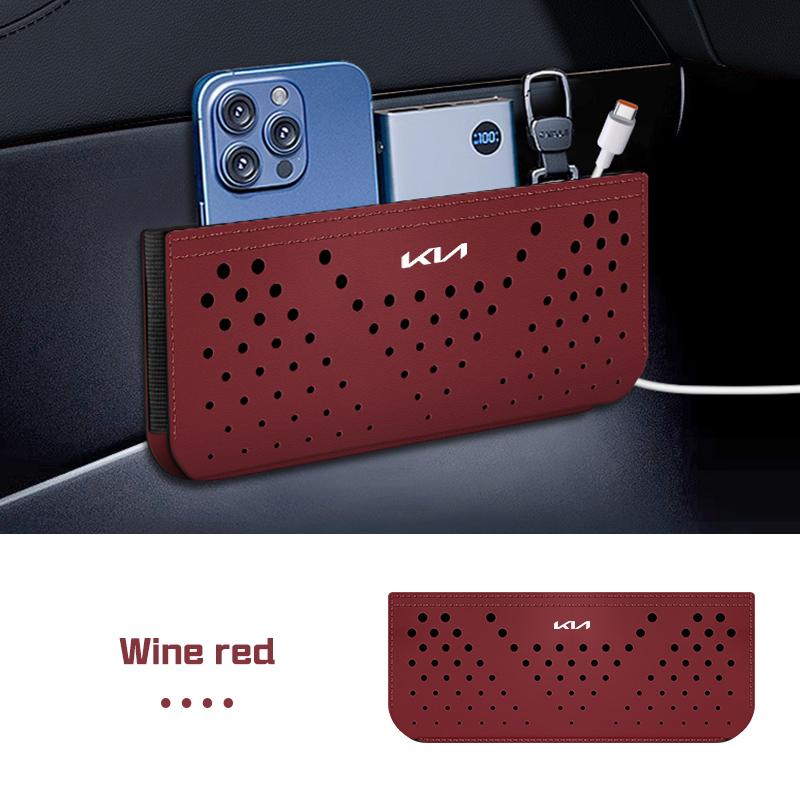 BBDY3 Car Interior Side Storage Bag For Kia Sportage 4 QL EV5 k5 K3 KX1 Ceed NIRO Stonic Sonet Soul Proceed Mesh Pocket Organizer Box