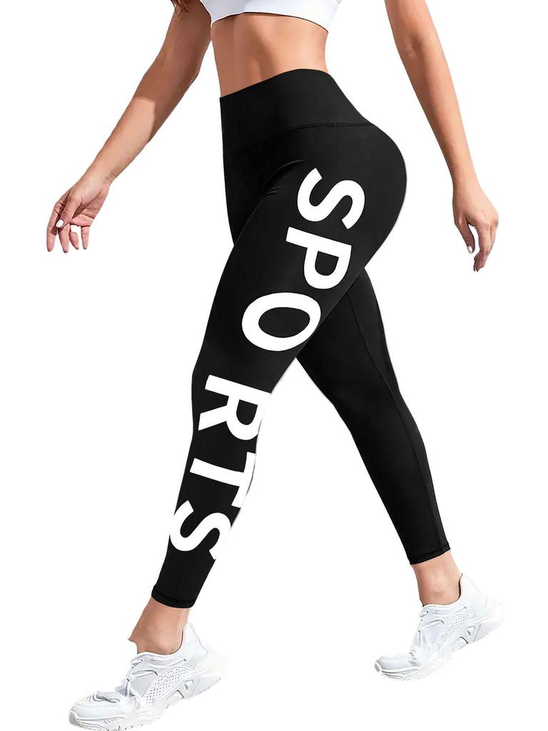 Kadın Yüksek Bel Düz Renk Yoga ve Fitness Pantolonu