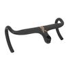 Cycle Handlebar Lightweight Aluminum Alloy Integrated Bent Handlebar for Road Cycle Black Gold