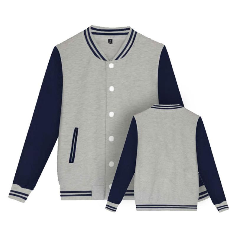 Solid Color Jacket Baseball Clothing Workwear Baseball Shirt Women's Cardigan Coat
