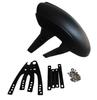 Black PVC Motorcycle Rear Wheel Cover Fender Splash Guard Mudguard with Bracket