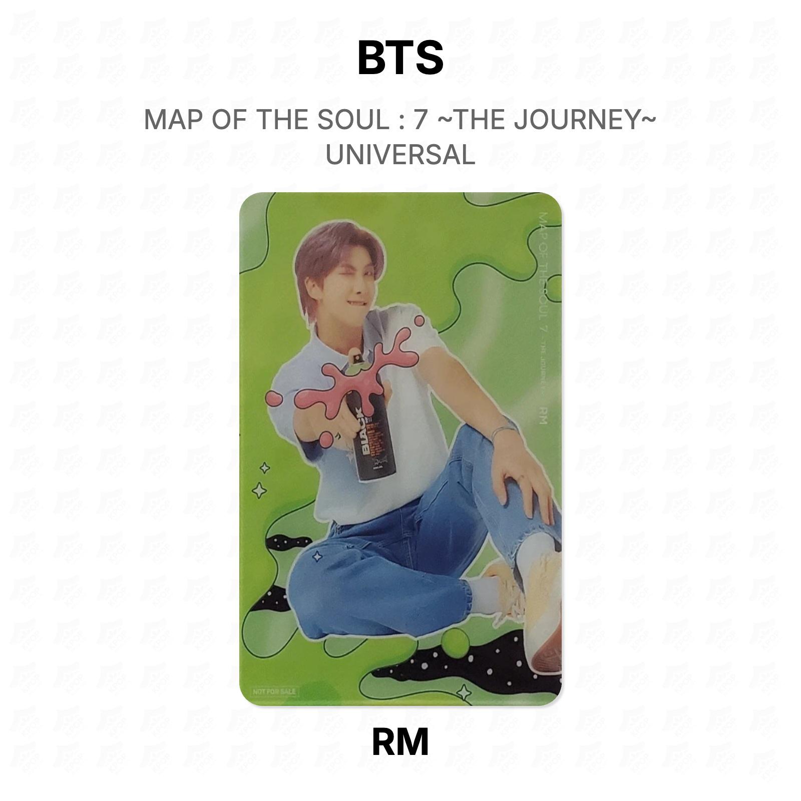 КАРТА ДУШИ BTS : 7 THE JOURNEY UNIVERSAL Официальная фотокарточка RM