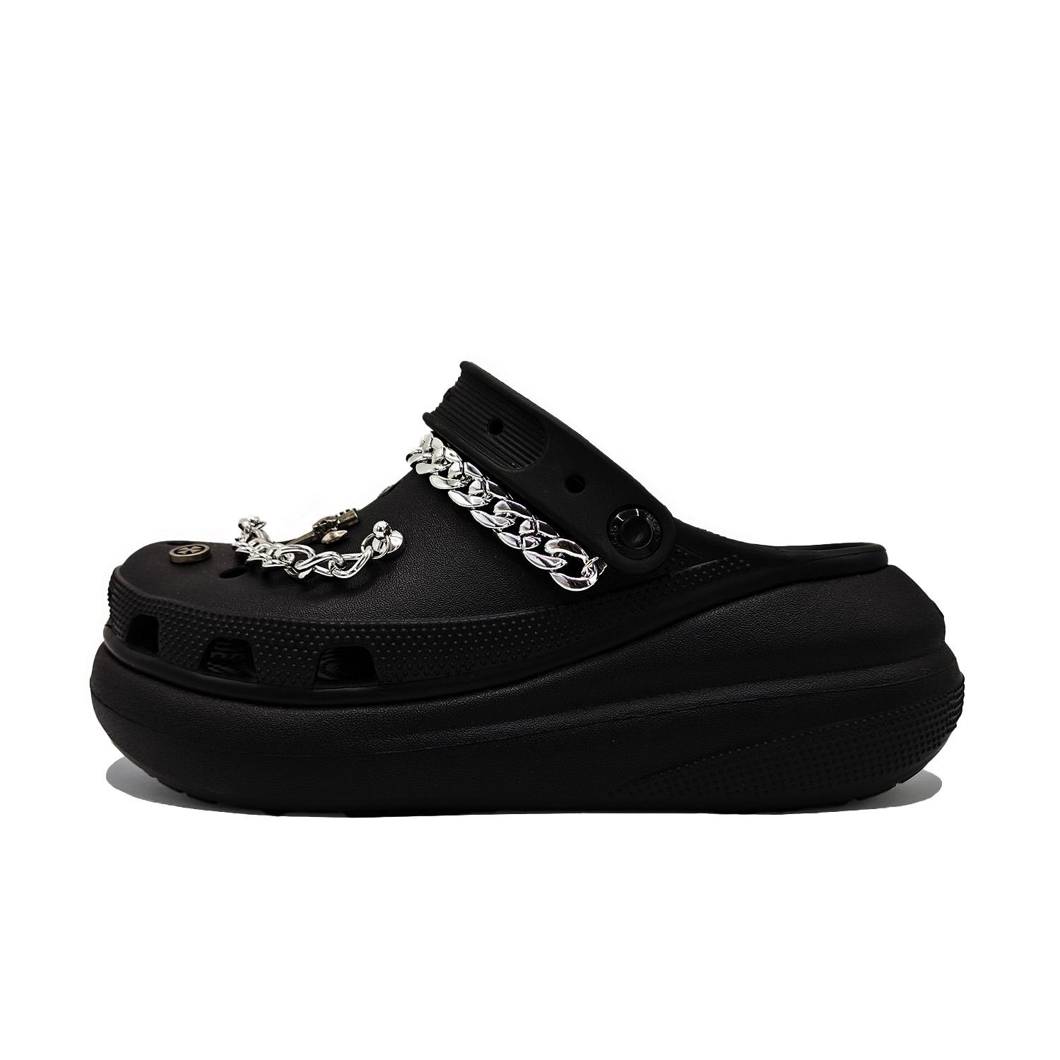 

Crocs Crush Clog EVA Cool Style Dark Colour Classic Campus Style Fashionable and Versatile Hole Shoes Unisex Style Black 38-39 чёрный