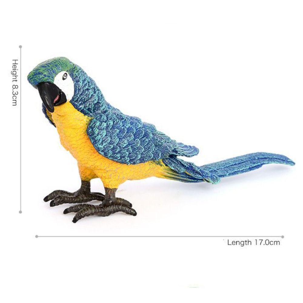 Creative Artificial Parrot Model Cute Lawn Figurine Miniature Landscape Ornament Bird Statue  Gift
