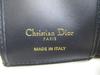 Authentic Christian Dior Navy Blue Canvas Leather Lady Dior Trifold Wallet #a977  Seller Refurbished