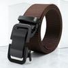 Men's Durable Nylon Canvas Waist Belt with Automatic Buckle - Thick, Wear-Resistant, and Versatile for Casual Outdoor Use.