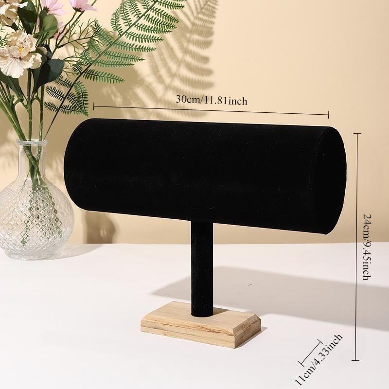 3-stufiger Samt-Stirnband- & Schmuckständer Ovaler Mehrzweck-Organizer für Haarschmuck, Marktstand-Dekor, Weiche Stoffoberfläche,