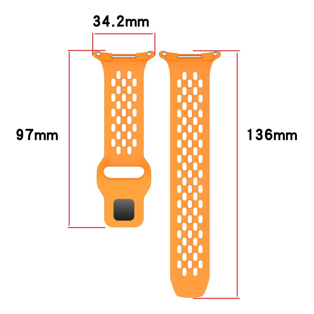 Breathable Silicone Bracelet For Samsung Watch Ultra 47mm LTE Sport Strap Watchband Women Men For Galaxy Watch Ultra 47mm Correa