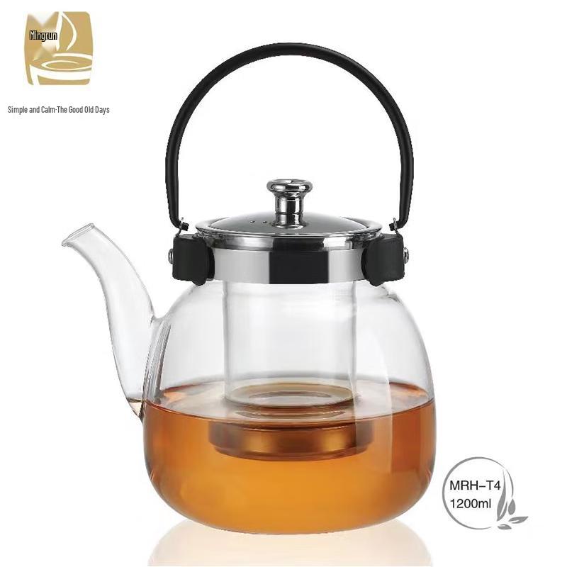 MINGRUN Borosilicate Glass Wellness Teapot