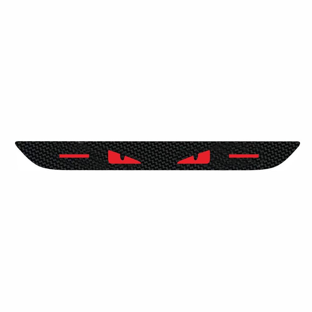 Carbon fiber taillight decals for devil eye style car brake light stickers Horizontal