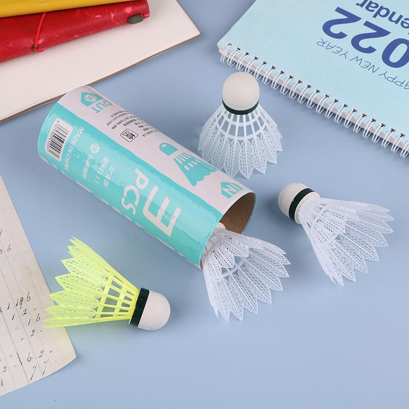 1/3/6 ks Nový dětský badmintonový míček Plastový košíček Venkovní hra Pálkovací trénink Barevný badmintonový míček Cvičení