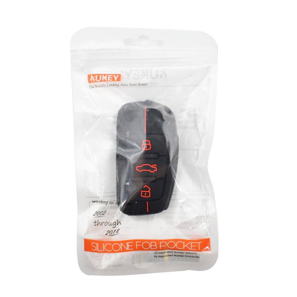 For A1 S1 A3 S3 A4 A6 RS4 TT Q3 Q7 2005 - 2013 Remote Car Key Cover Shell Skin Protector Silicone Auto Key Case Fob Keyless