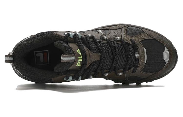 Men's Sneakers FILA High Top Retro Shoes 'Black Brown'