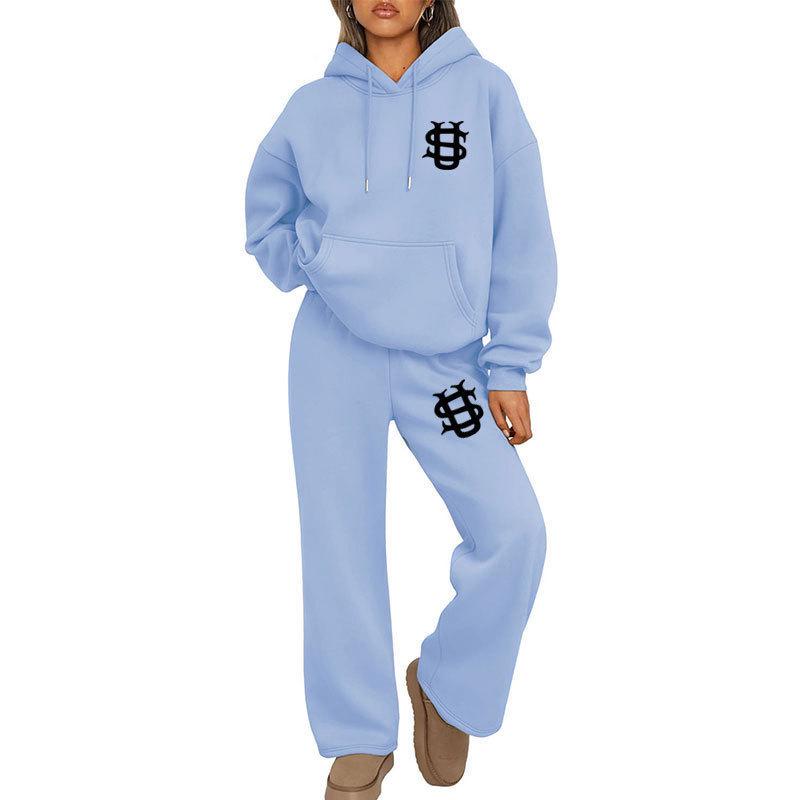 Unisex Trendy set mikiny a tepláků Y2K - Euro-americký Streetwear styl
