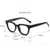 Vintage Large Frame Plain Glasses Fashionable Square Frames Premium Feeling Simple HD Anti-Blue Light Glasses Eye Protection