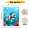 Disney Digital Oil Painting Art Kit Underwater Scuba Duck Handmade Coloring Painting Home Decor