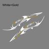 2PCS Car Both Door Side Waist Line Stickers Great Shark Graphics Vinyl Decals Automobile Styling Decoration Stickers Accessories
