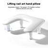 Arm Rest Pillow for Nail Art Nail Hand Rest Pillow Adjustable Height PU Leather Cushion Tilted Hand Pillow Manicure Tool