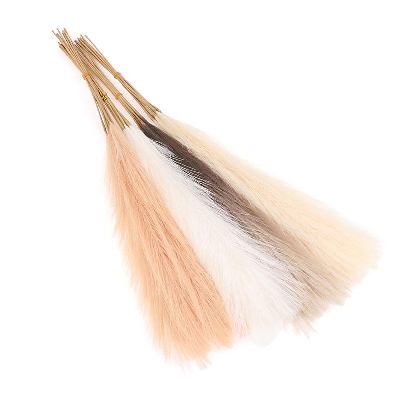 10 Units/Lot 55Cm Cute Decoration Fake Flower Reed Plant Simulated Artificial Pampas Christmas Wedding Party Fluffy Reed Grass